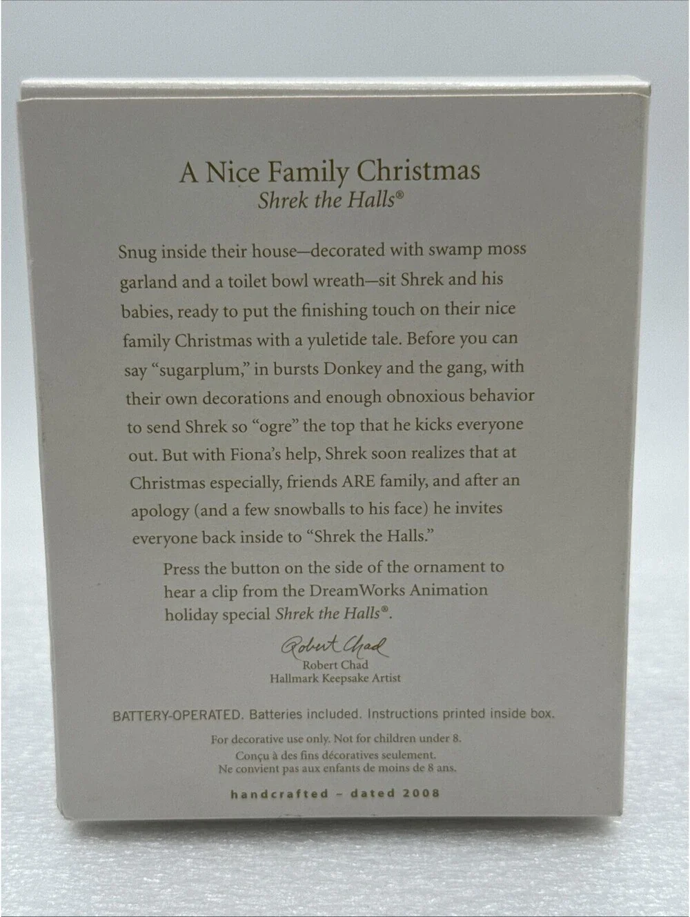 Hallmark ornament has